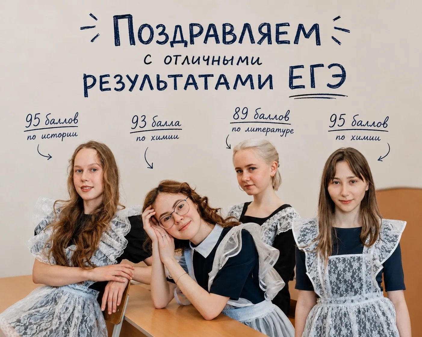 Подведены первые итоги ЕГЭ, мы гордимся нашими выпускниками.

⭐Вахрушева Мария сдала историю на 95 б