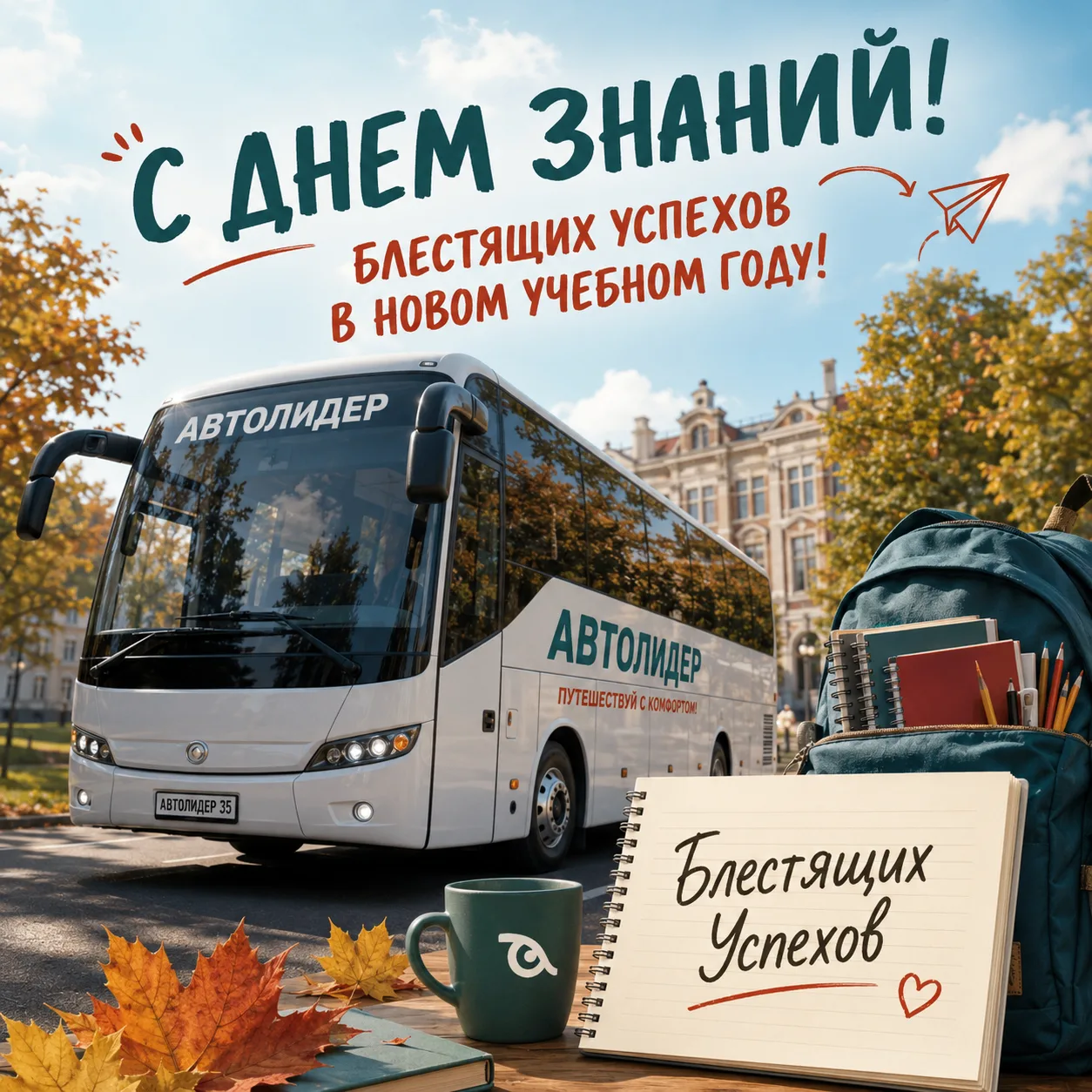 🍂 С 1 сентября! С Днём знаний!