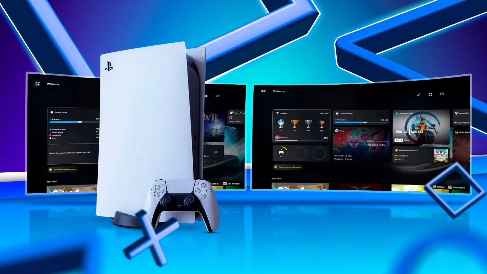 Обновление PS5: новые виджеты и улучшение PSSR 2.0