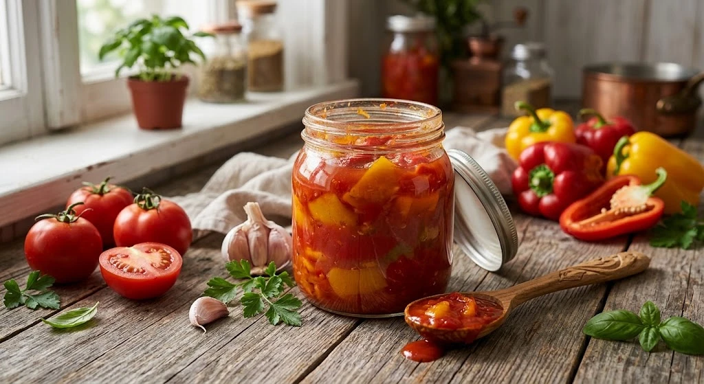 🌶️ Лечо из перца и томатов на зиму — густое, ароматное и всегда кстати