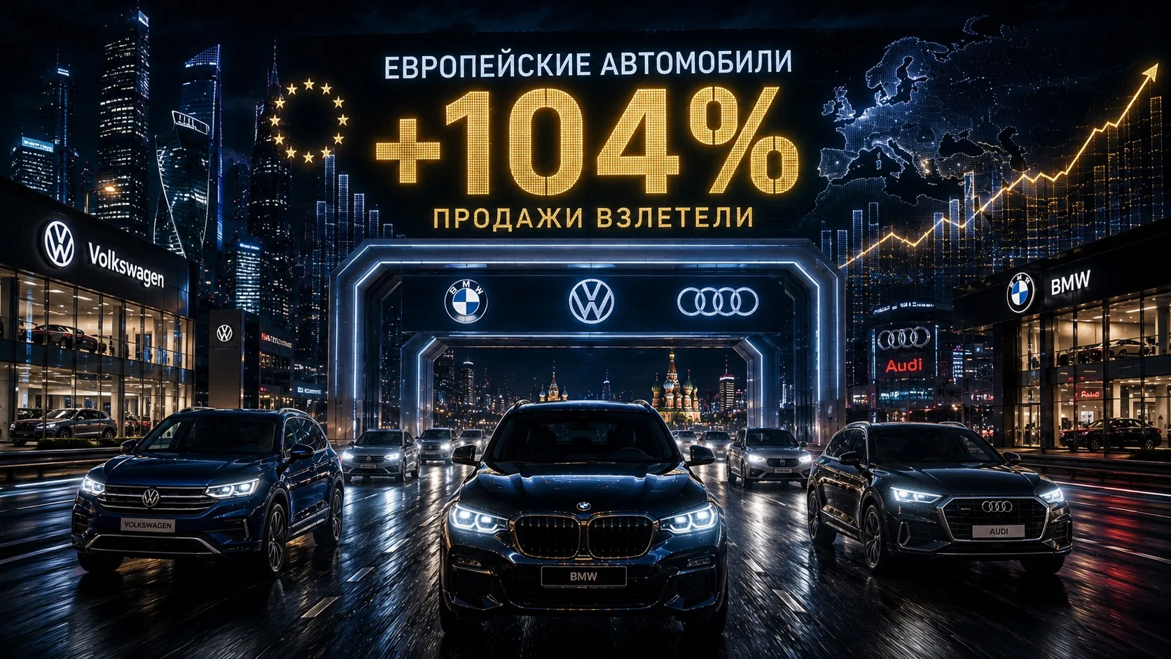 🚗 Продажи европейских автомобилей в России взлетели более чем вдвое

За первые пять месяцев 2026 го