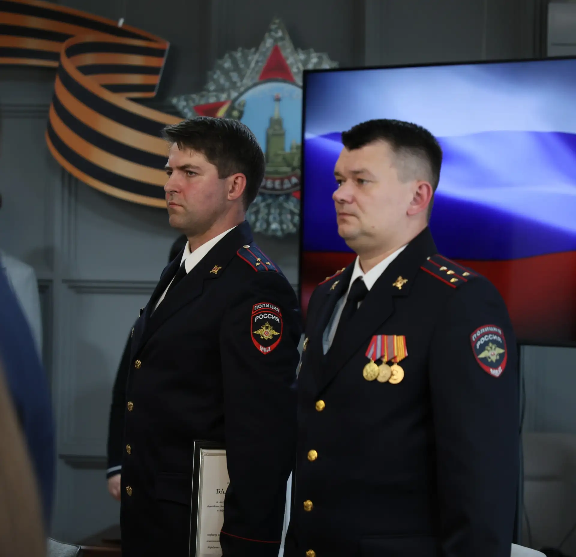 В Туле состоялась церемония награждения сотрудников полиции, отличившихся при обеспечен...