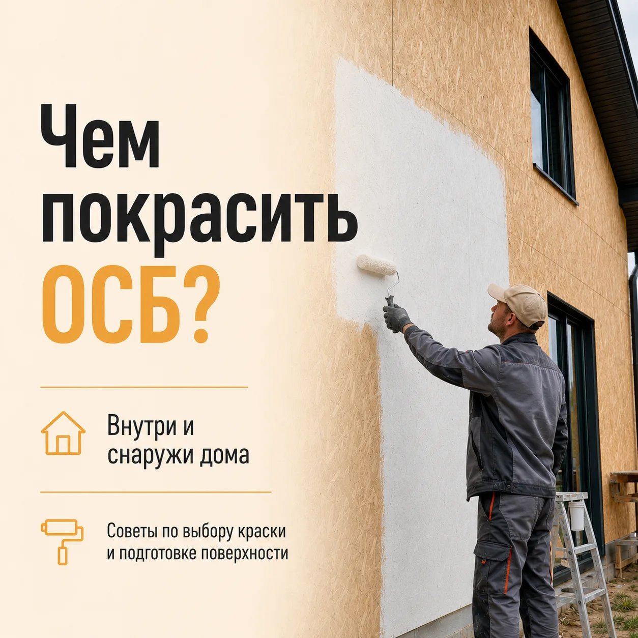❓Как и чем покрасить ОСБ, чтобы покрытие хорошо держалось, защищало плиту от влаги и вы...