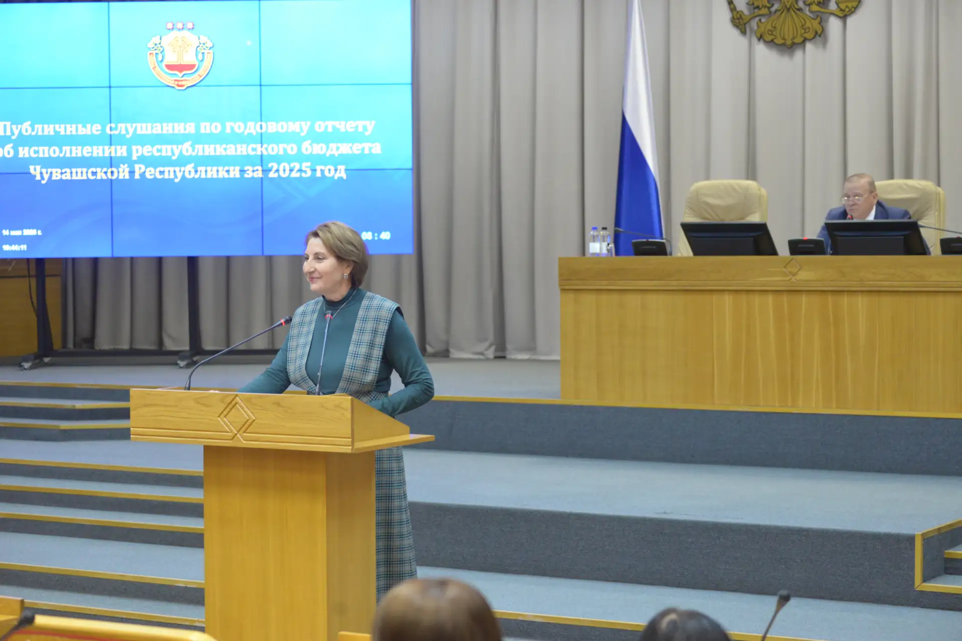 Сегодня в Доме Правительства состоялись публичные слушания по годовому отчету об исполн...