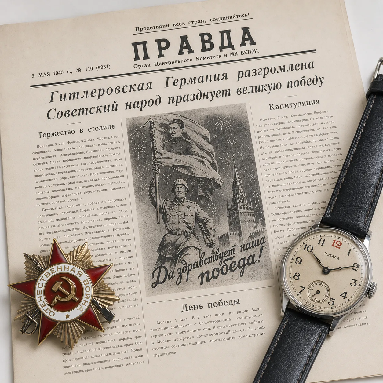 ⭐️  Советские часы «Победа»: как в 1945 году появился символ послевоенного времени.