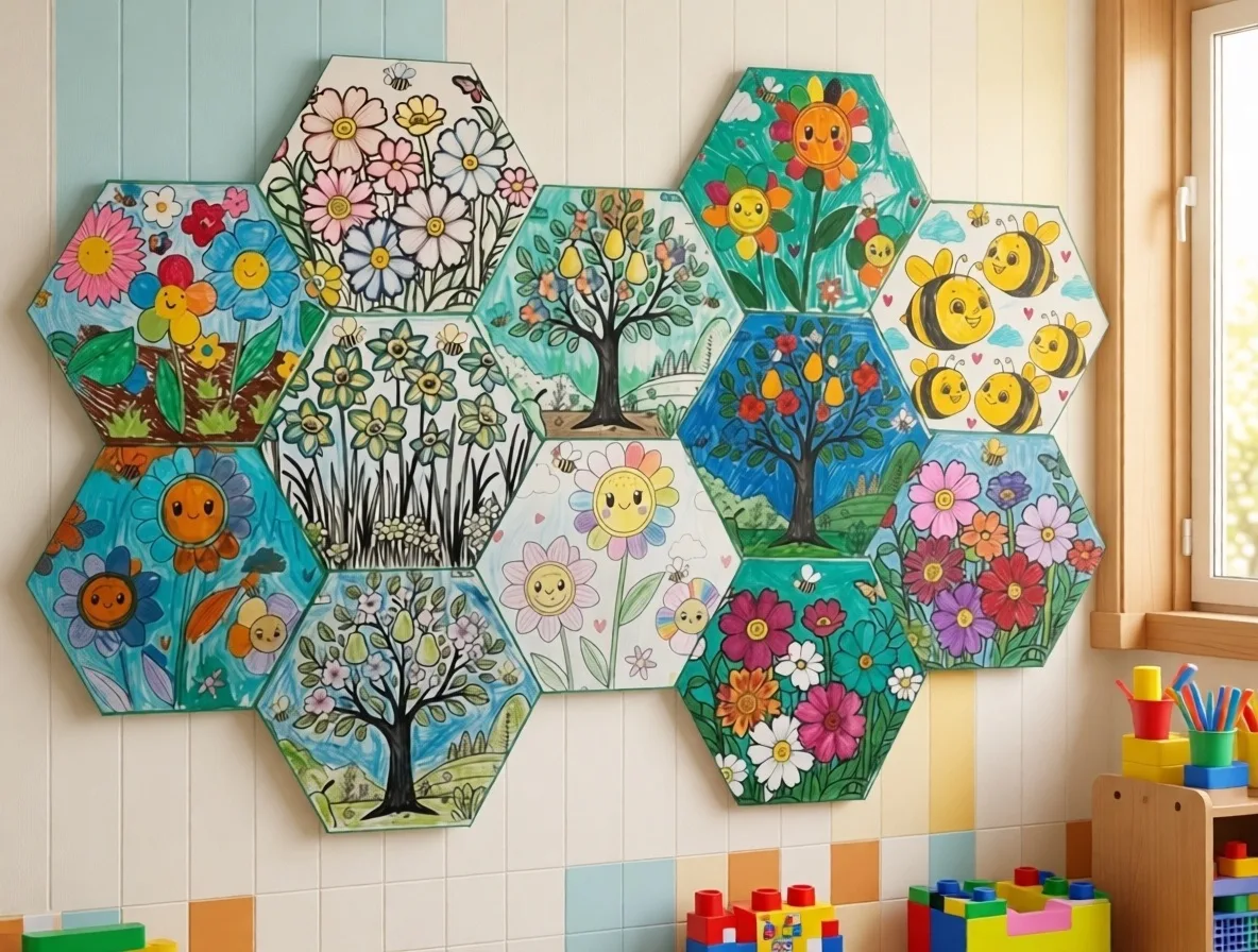 Панно из раскрасок 🎨