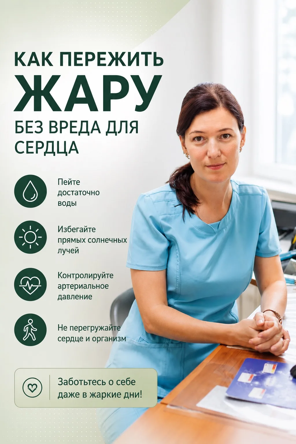 🌿 Жара — настоящее испытание для сердца.