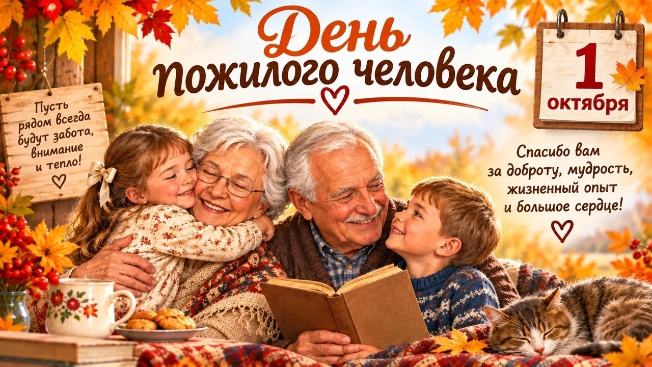 🍂 1 октября — Международный день пожилых людей