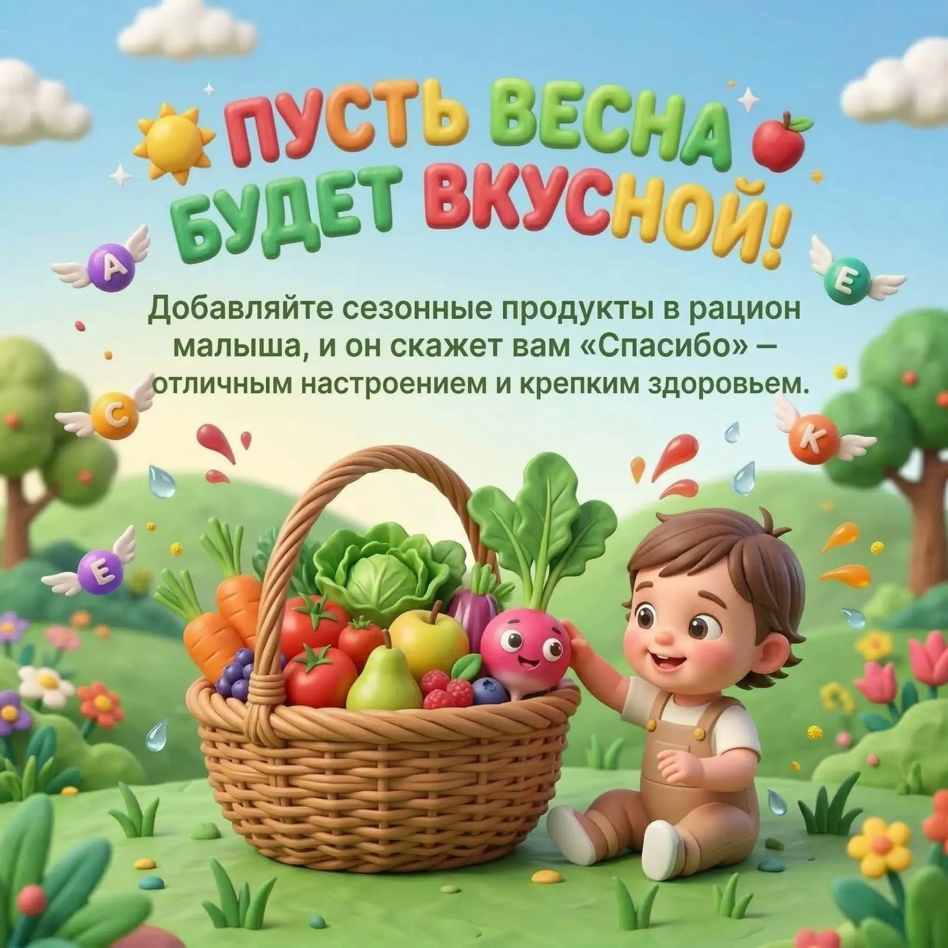 Почему сезонные продукты - обязательны в рационе дошкольника?