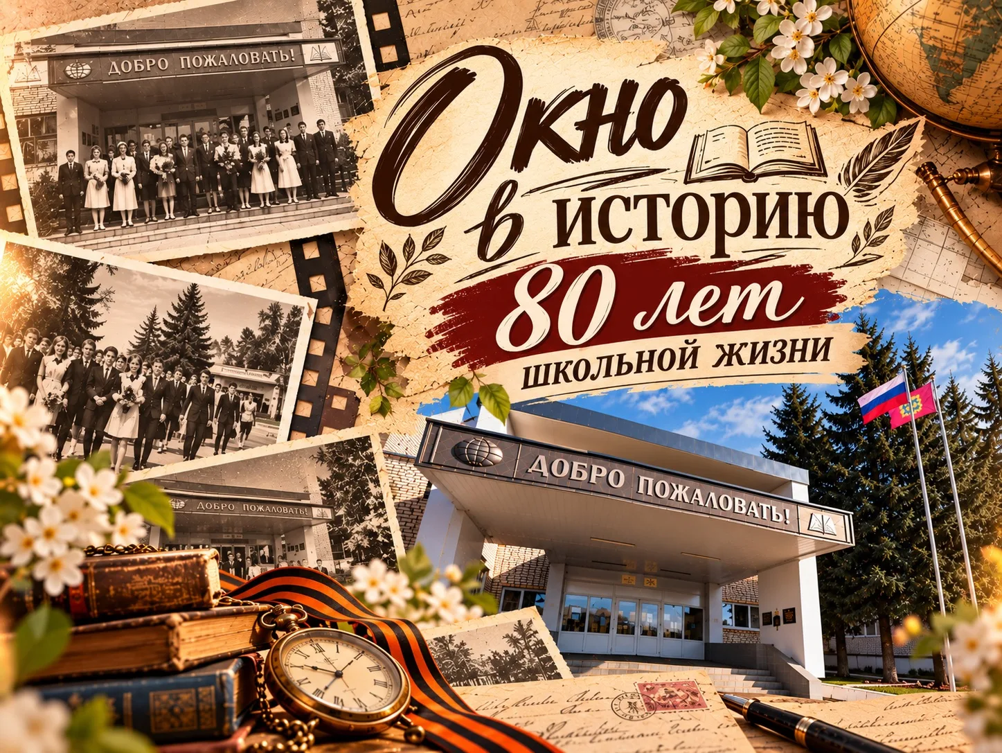 📖 «Окно в историю: 80 лет школьной жизни»