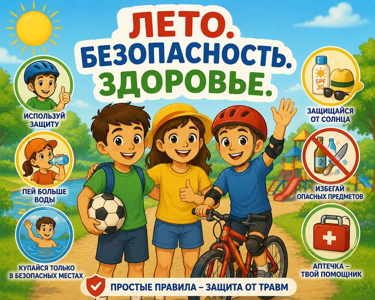 ☀ Летний травматизм — отдых должен быть безопасным