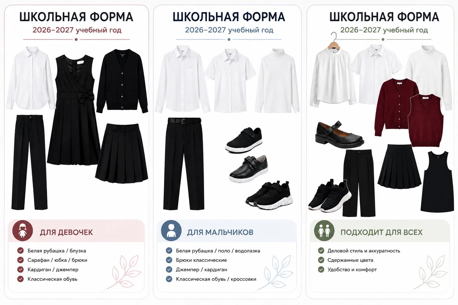 Школьная форма на 2026–2027 учебный год