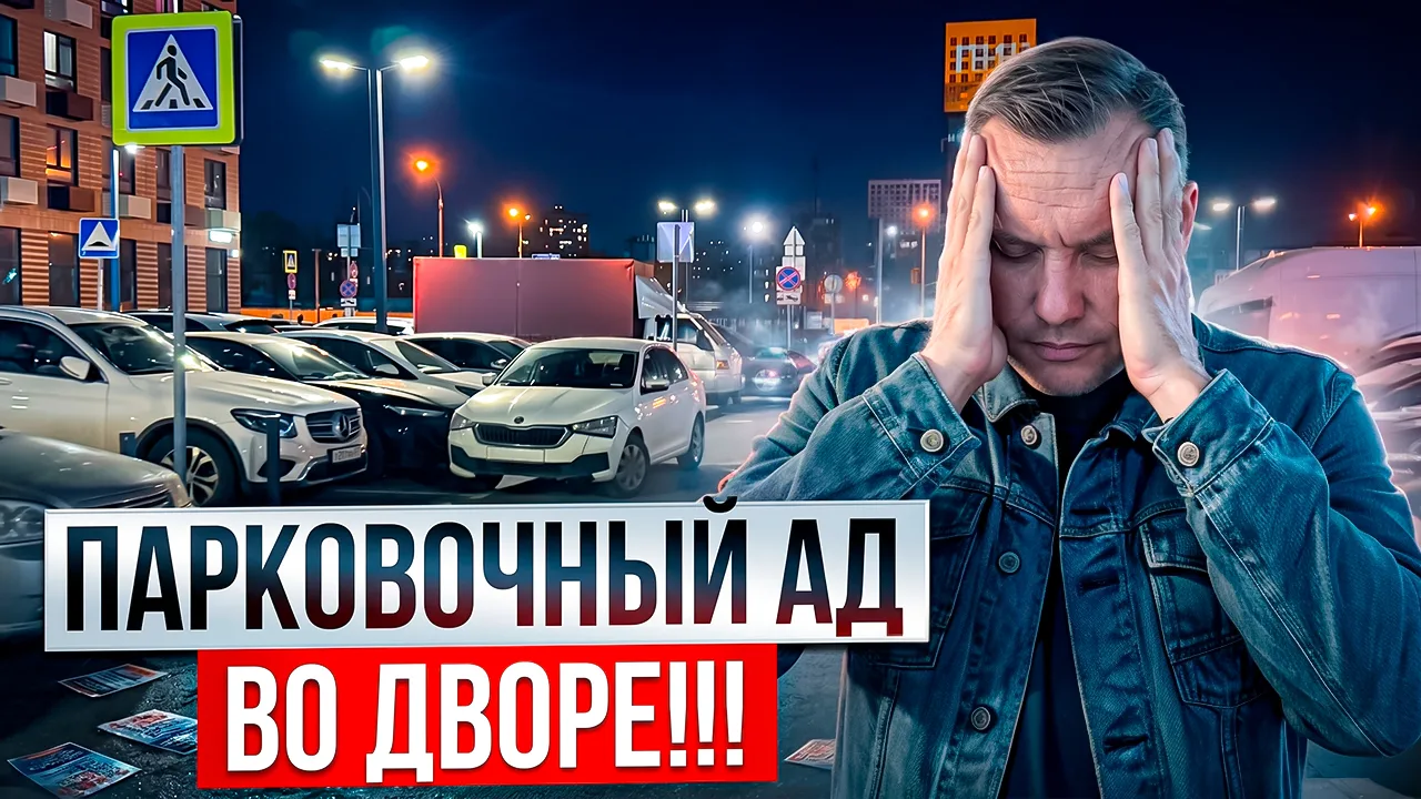 Большие города - как быть на огромных парковках в жилых комплексах?!  Самая распространённая проблем