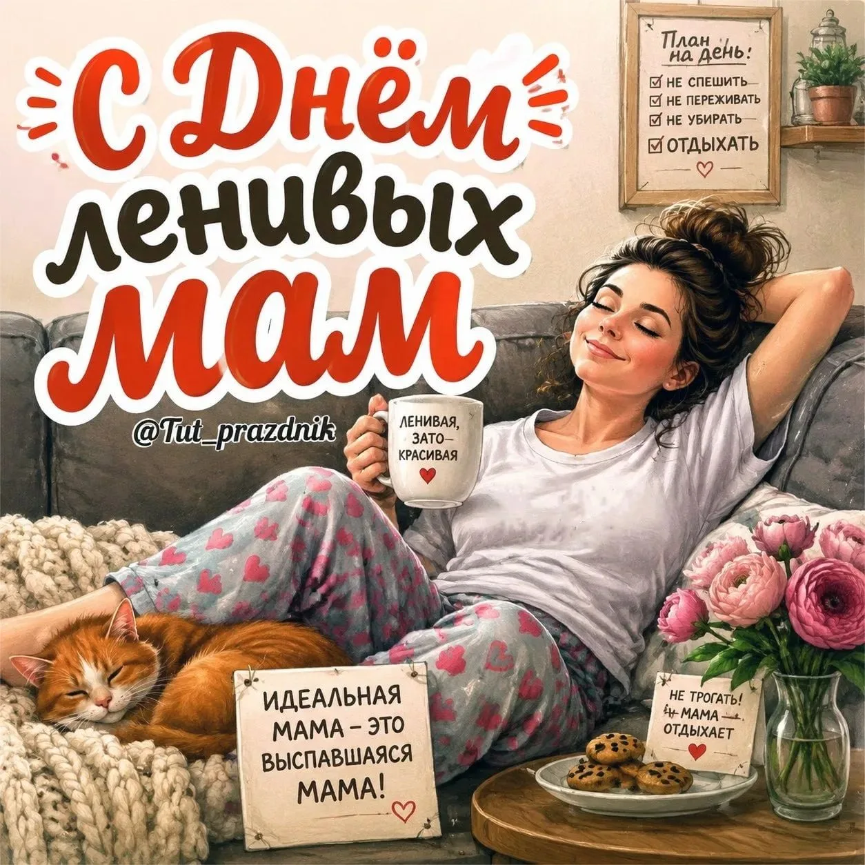 🌸 4 сентября — День ленивых мам