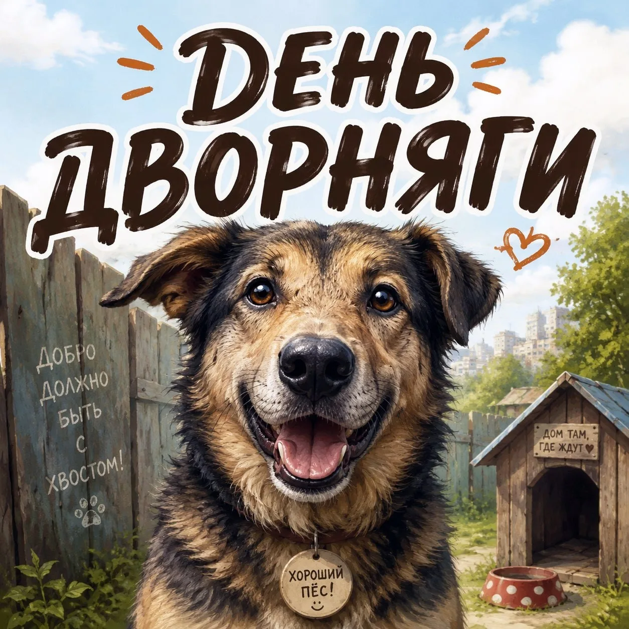 🐕🐾 31 июля — День дворняги 🐾🐕

Сегодня отмечается добрый неофициальный праздник, посвящённый бес