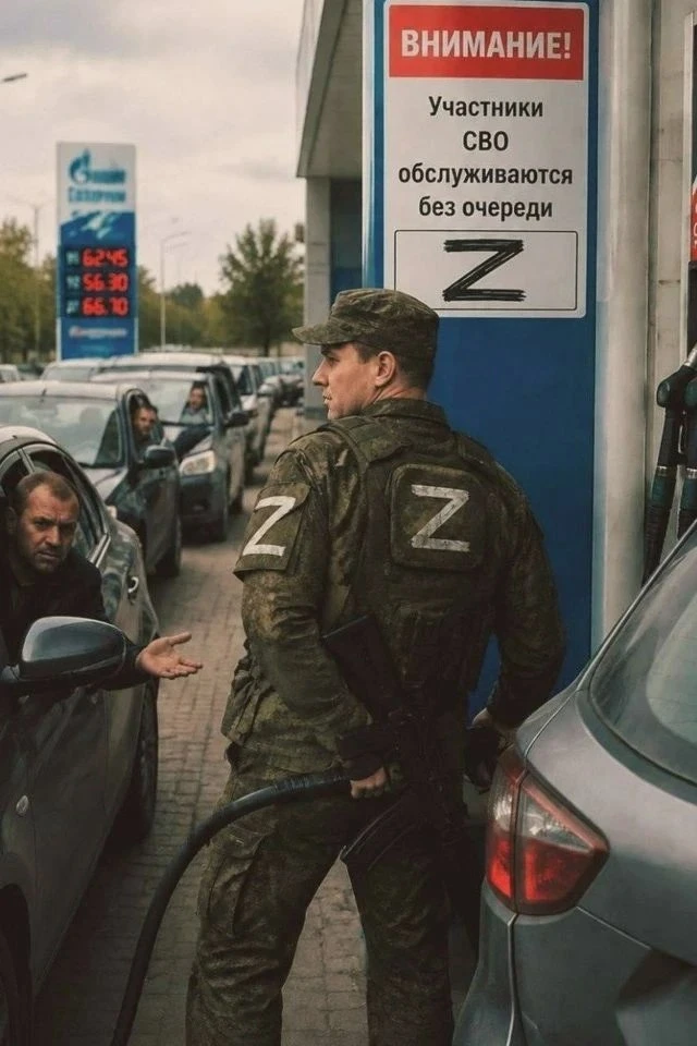 ⛽ Участникам СВО предложили дать право заправляться без очереди