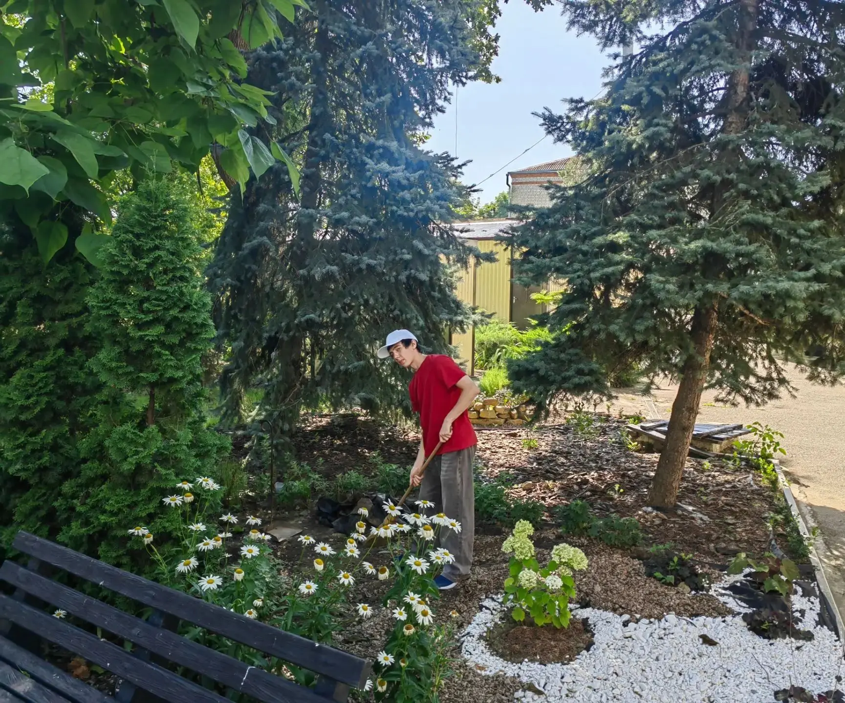 «Зелёный патруль» 

🌿Лето — пора цветения, но чтобы сохранить ухоженный вид территории учебного зав