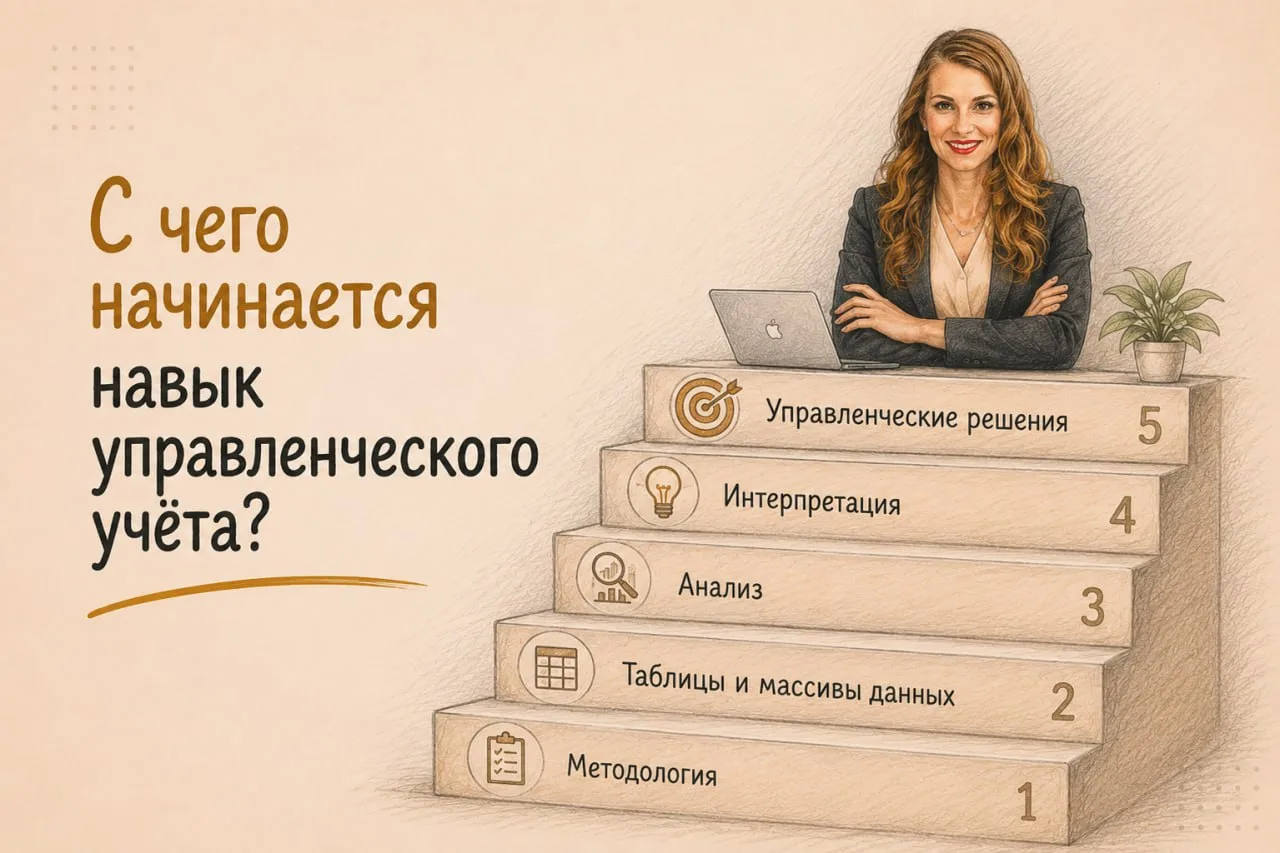 Навык ведения управленческого учёта начинается не с красивых отчётов и шаблонов, а с базы.