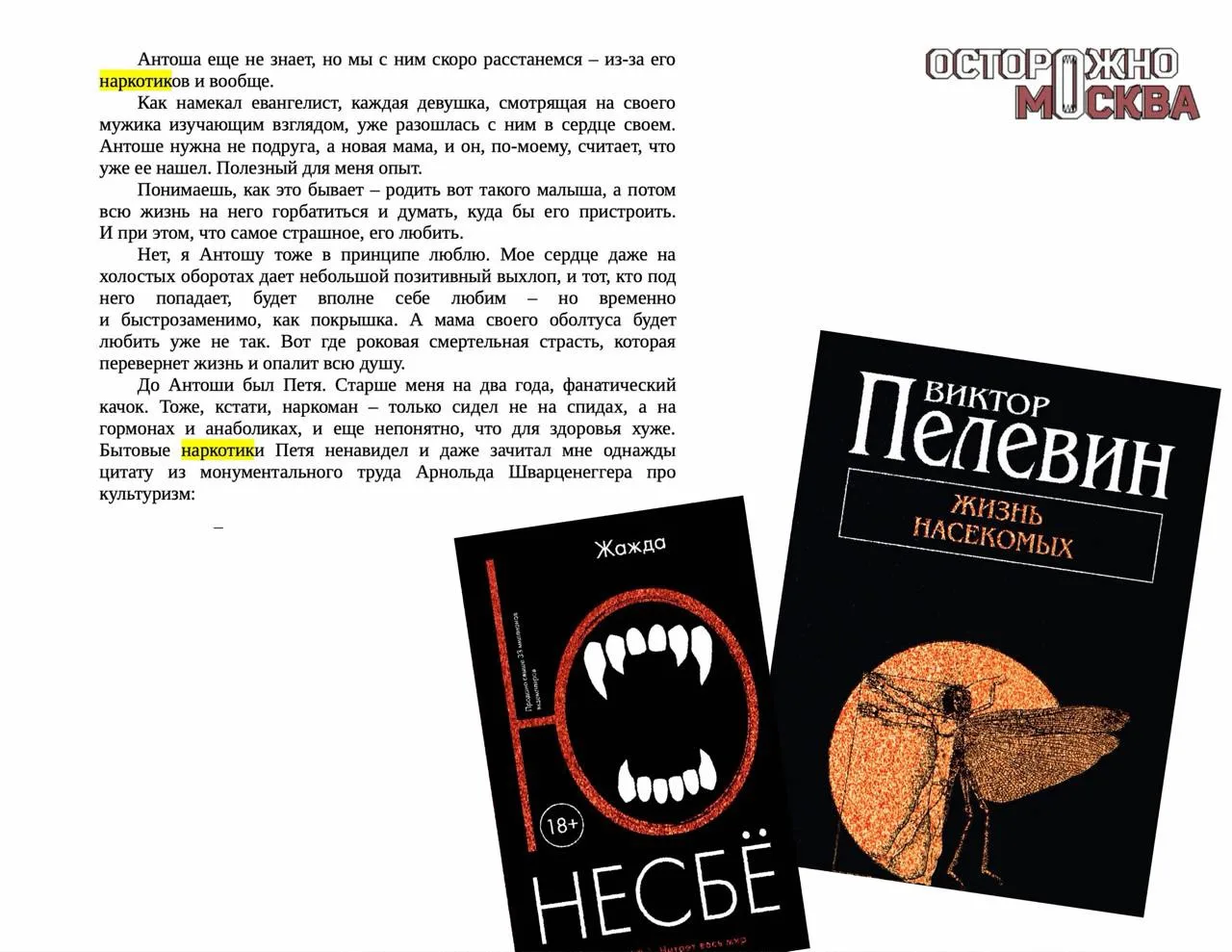 Под маркировку из-за закона о наркотиках попадут еще 170 книг из московских магазинов —...