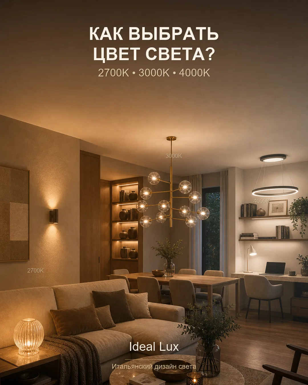💡 Как выбрать цвет света?