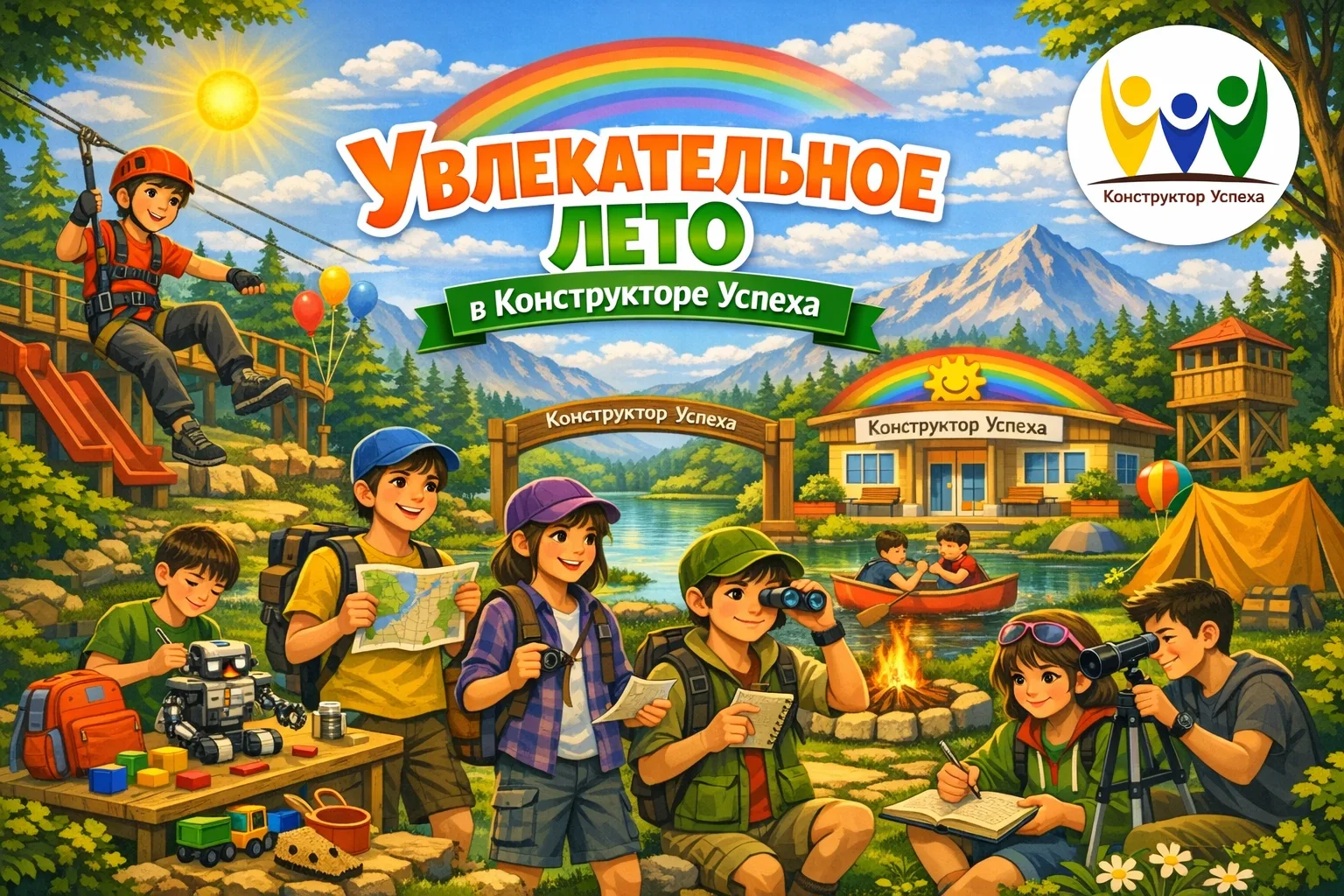Увлекательное ЛЕТО в «Конструкторе УСПЕХА»  снова стучится в дверь.