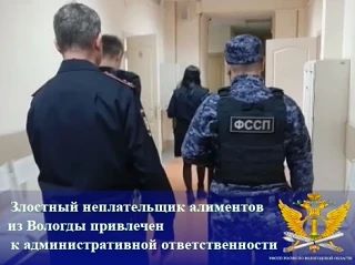 Злостный неплательщик алиментов из Вологды привлечен