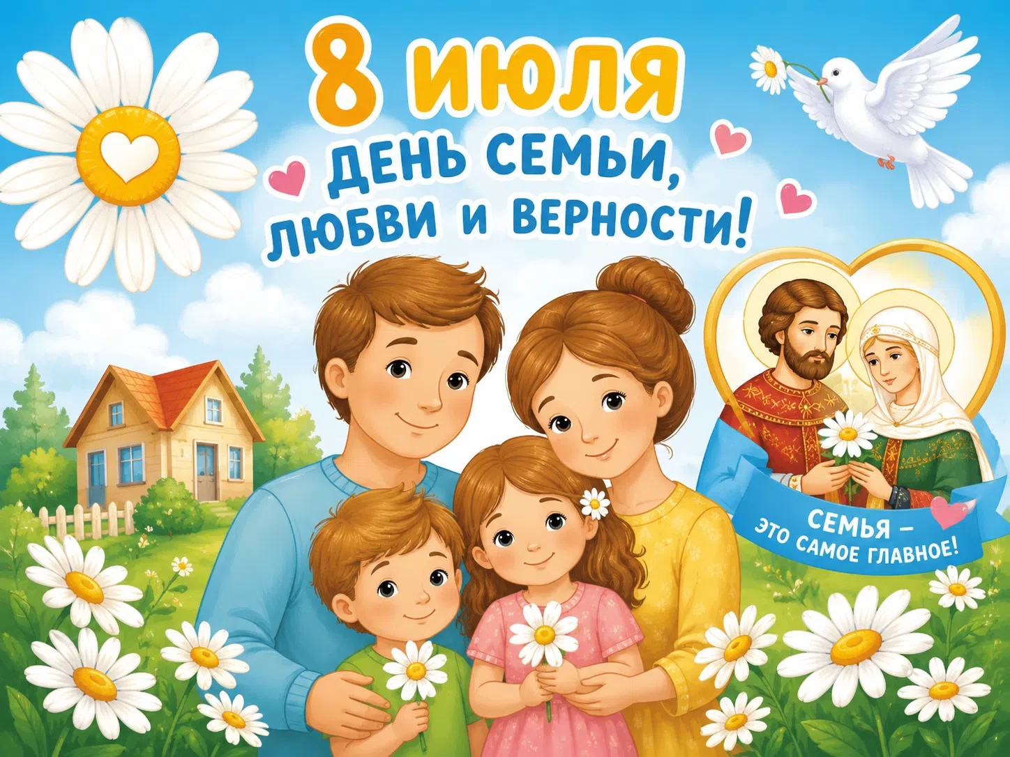 ❤ 8 июля — День семьи, любви и верности!❤️