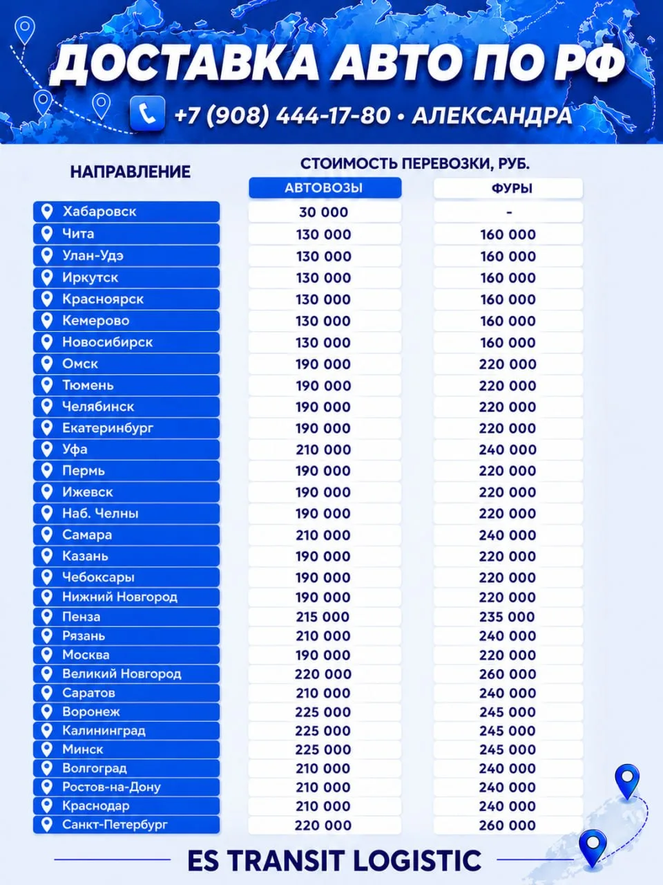 ‼️ДОСТАВКА АВТО ТЕПЕРЬ НАПРЯМУЮ ОТ ES TRANSIT‼️