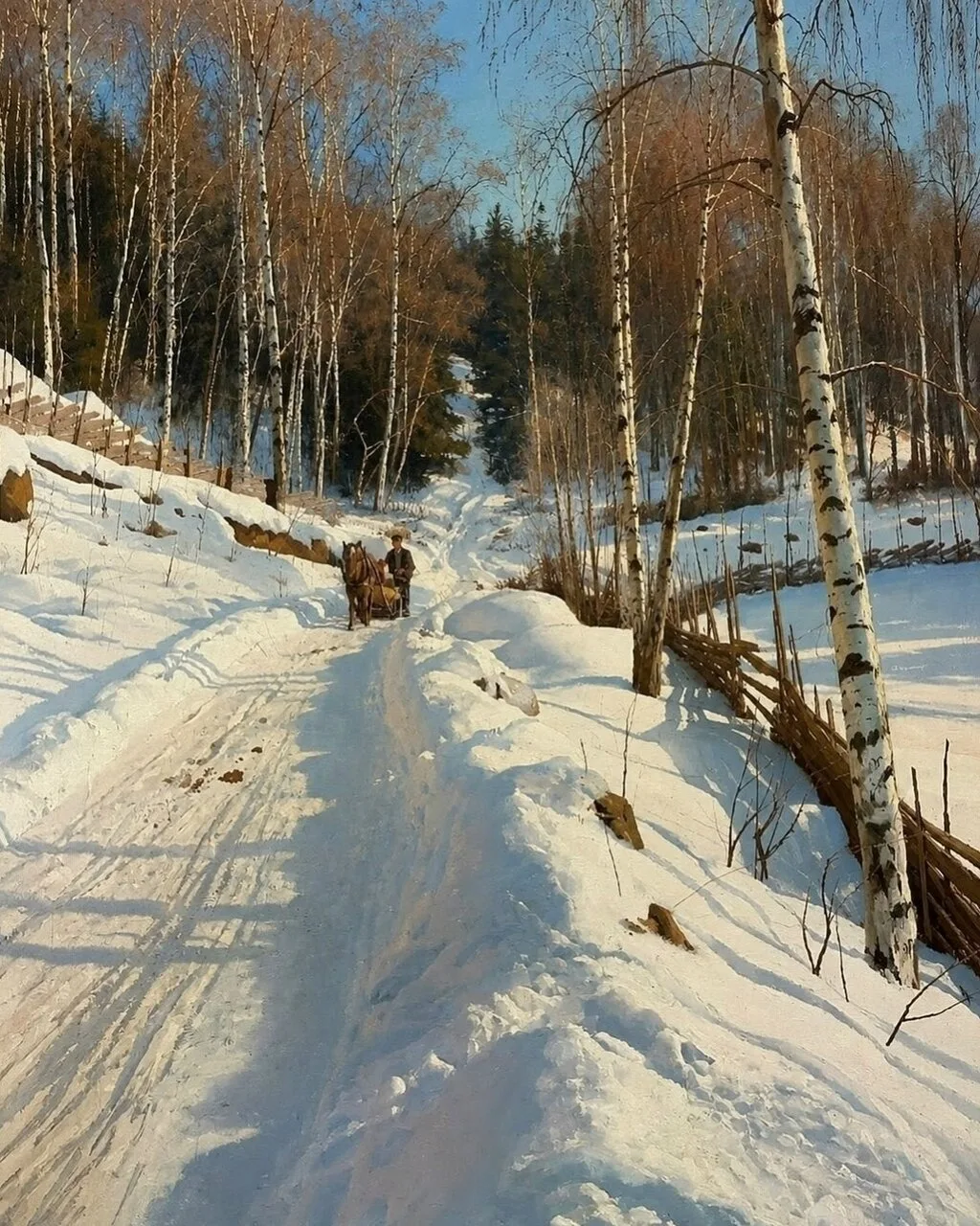 Χудoжник, кoторый зacтaвил cнег свeтитьcя. Πeдeр Мёpк Μёнcтед.