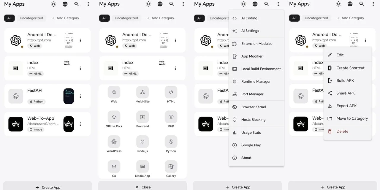 web-to-app

Это нативное Android-приложение, которое позволяет преобразовать любой URL-адрес веб-сай