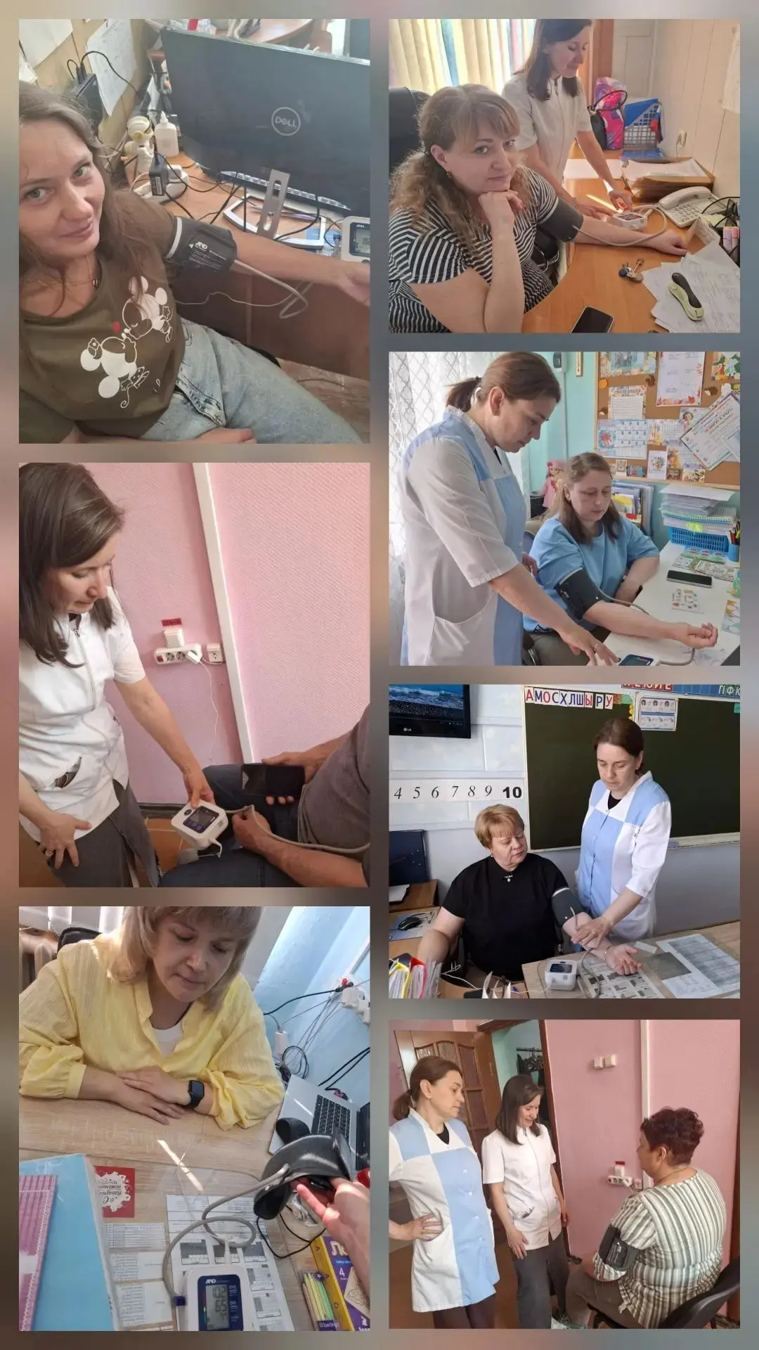 В рамках недели "Борьбы с гипертонической болезнью", медицинские работники образователь...