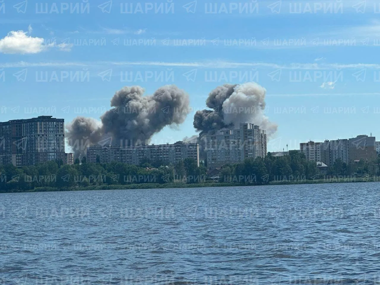 Кадры из Воронежа.

Предварительно, город был атакован ракетами.