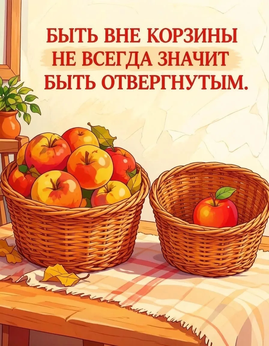 Быть вне корзины не всегда значит быть отвергнутым.