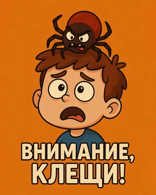 Внимание, клещи! ⚠️🕷️