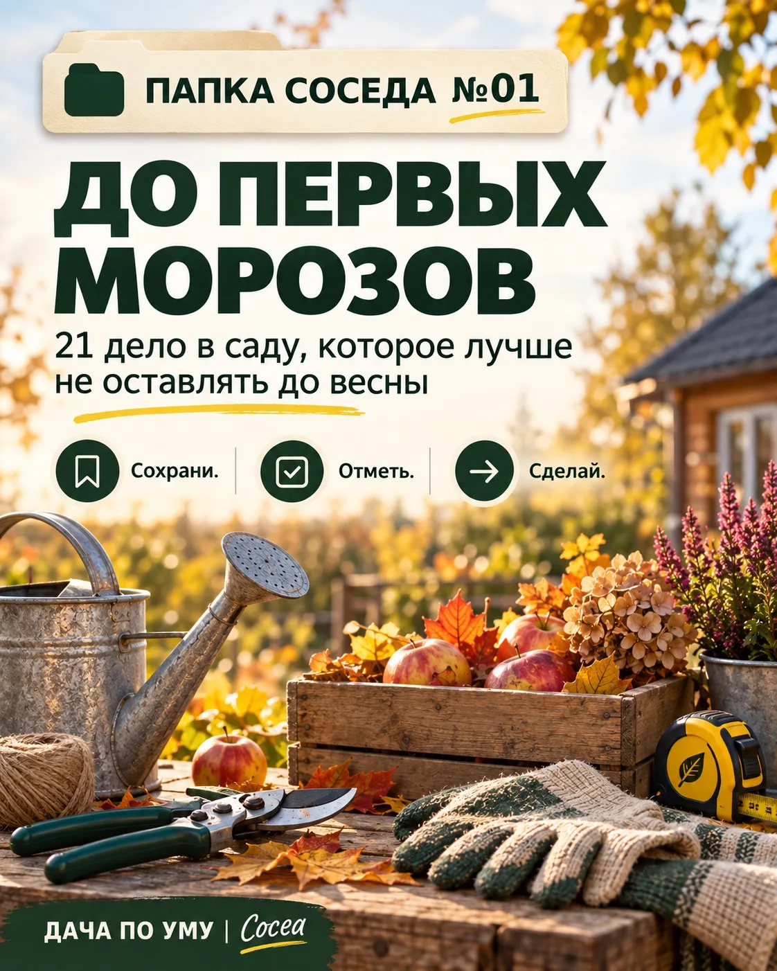 Перед холодами всегда находится ещё одно дело, которое «точно надо успеть». Чтобы ничег...