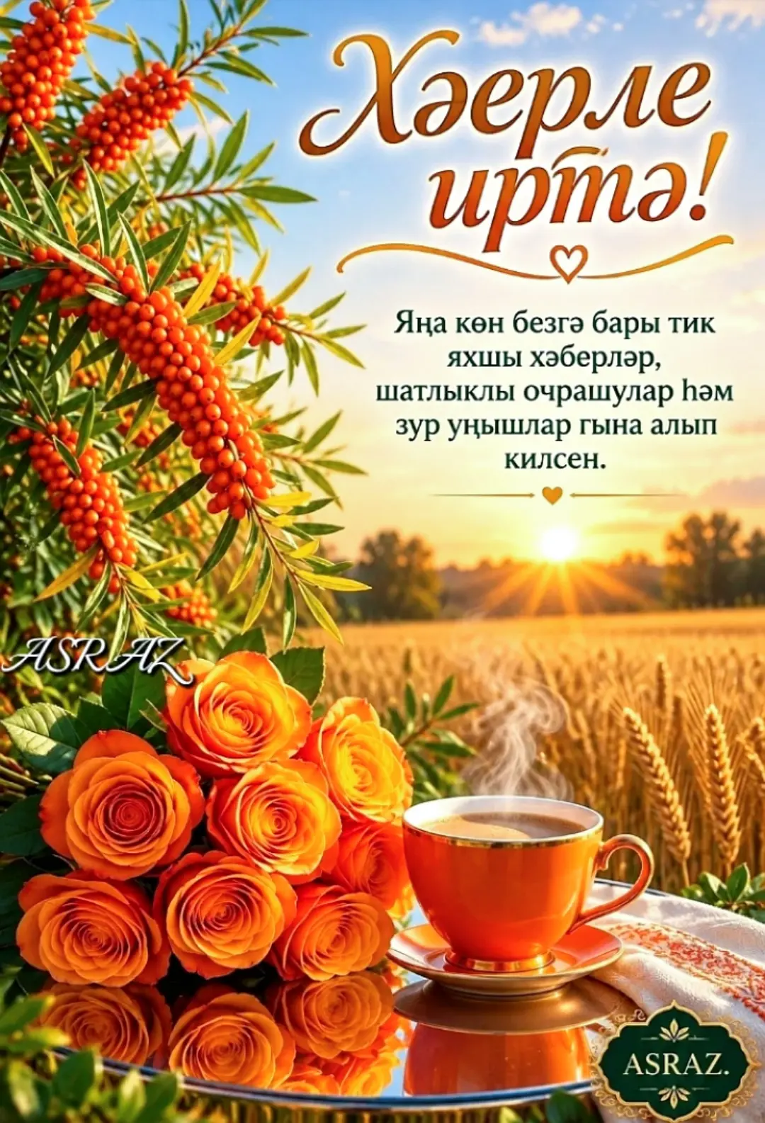 🔆Бүгенге көн сезгә бары тик яхшы хәбәрләр генә алып килсен!🤲🤲🤲
