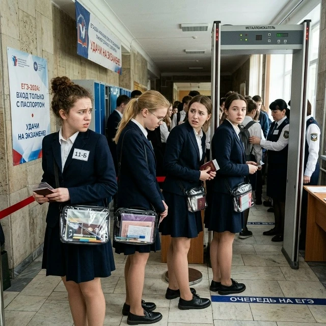 Школьниц заставили снять нижнее белье на ЕГЭ.

8 июня школьники писали экзамен по математике. Четыре
