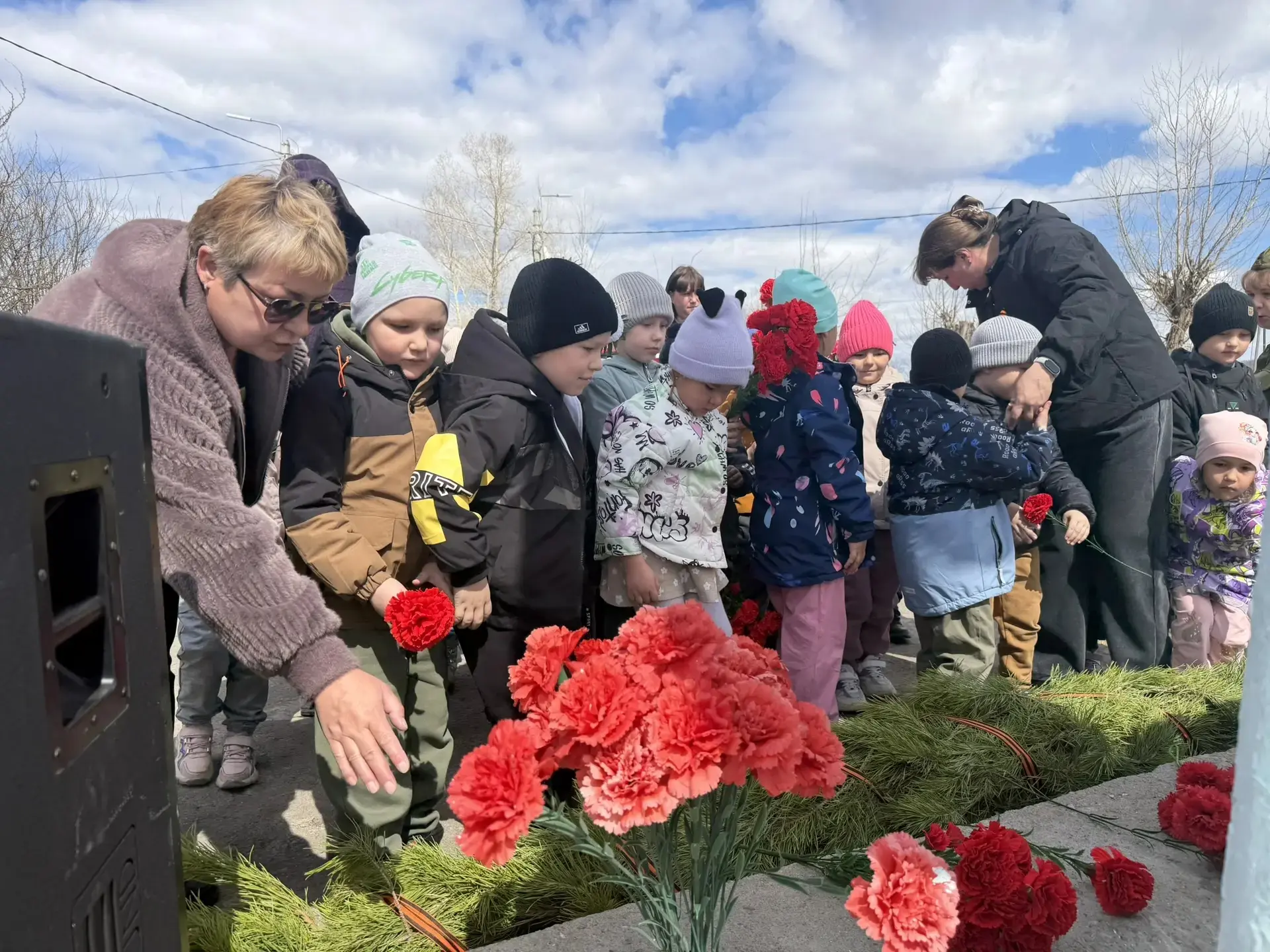 Накануне праздника Победы наши воспитанники стали участниками митинга   посвящённого во...