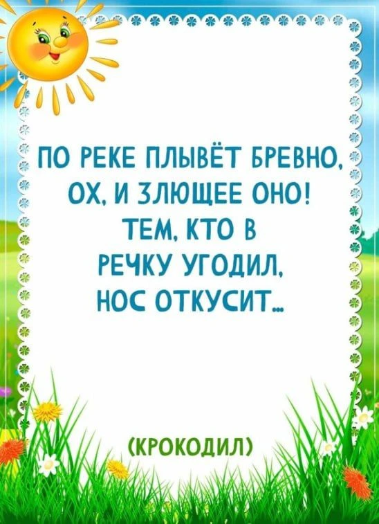 Мы подготовили восемь карточек с загадками   В них мы спрятали животных и птиц, которых можно встрет