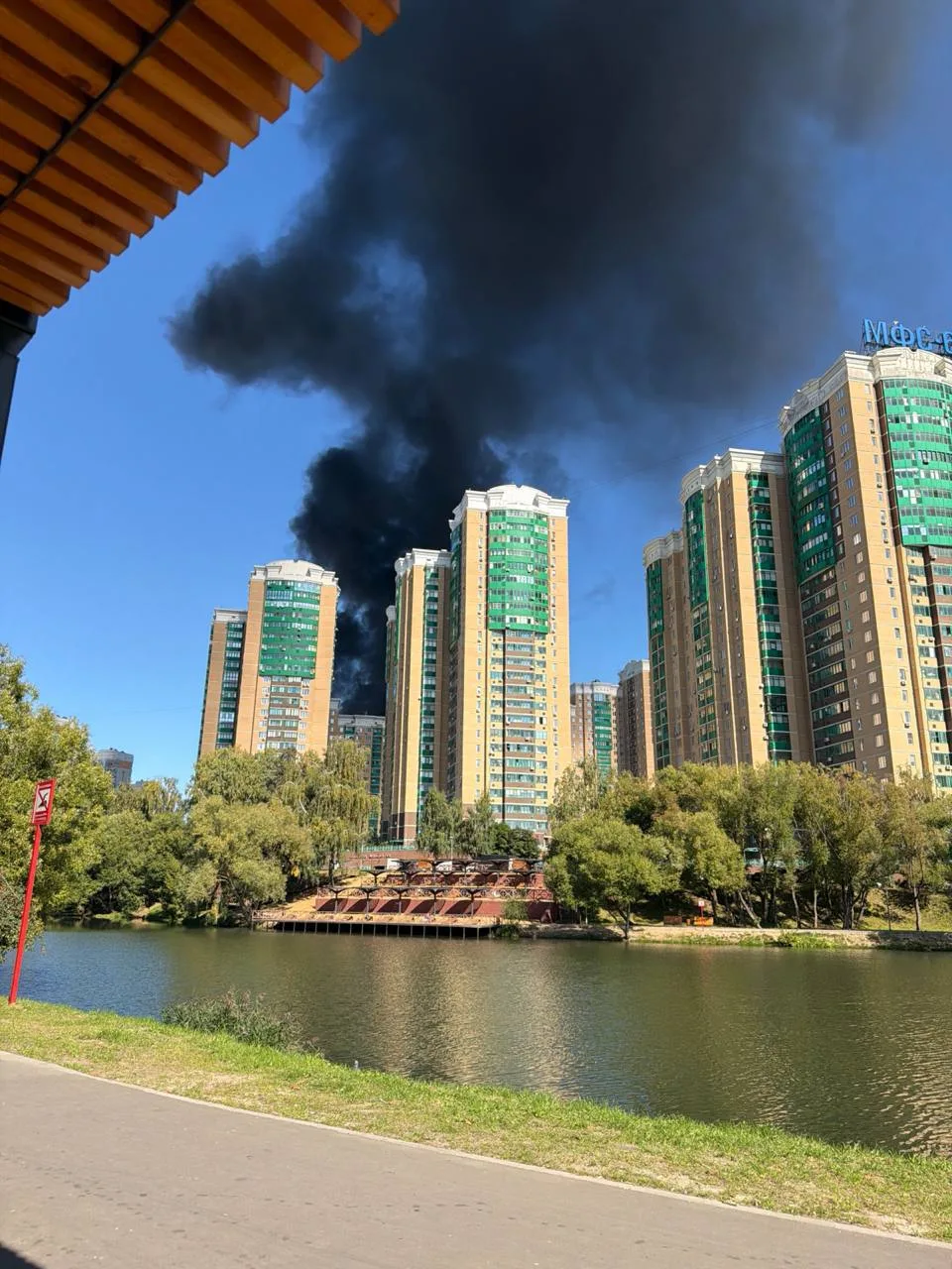 🔥 Горит стройка в Загорье.