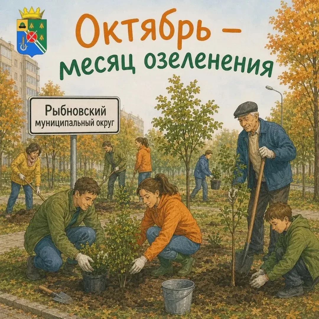 🌳 Октябрь — месяц озеленения!
