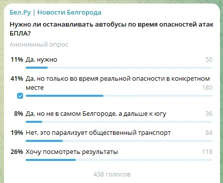 Ехать нельзя выходить. Что думают читатели Бел.Ру

Надо ли тормозить автобусы при угрозе БПЛА? Наш о