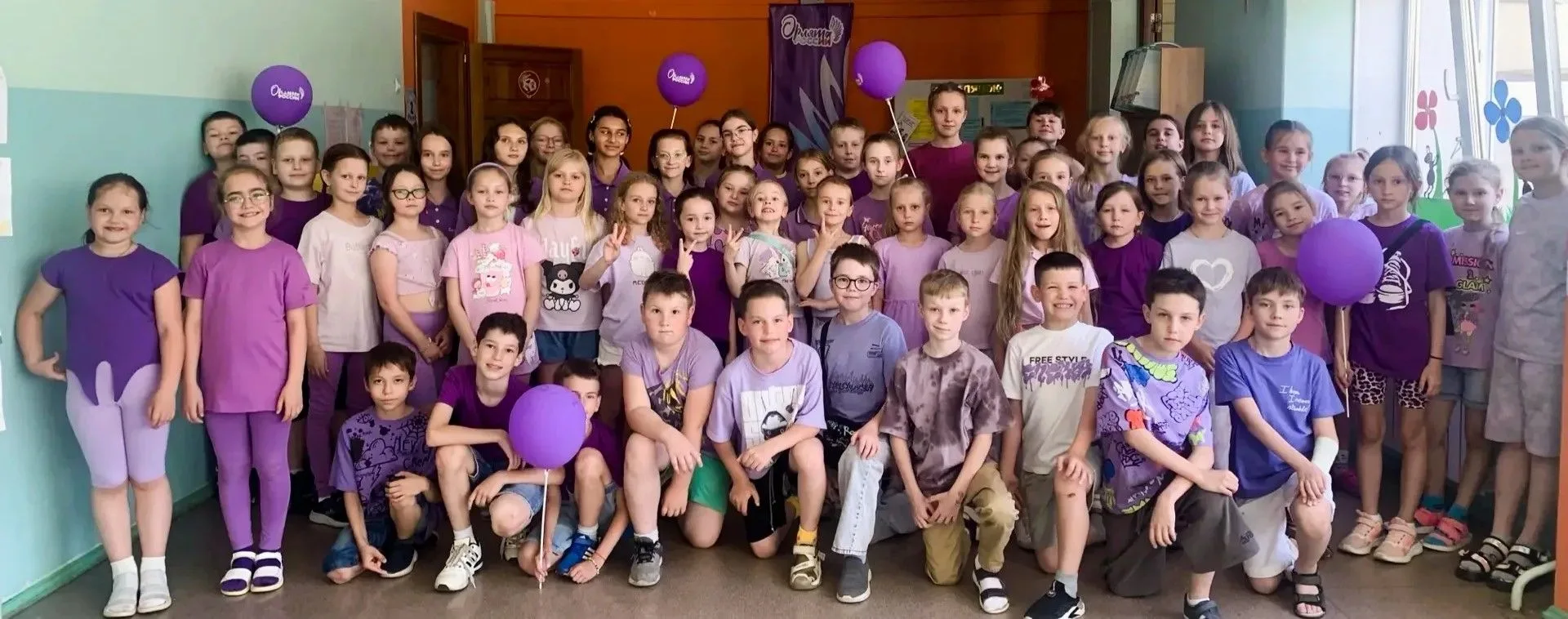 Сегодня в лагере «Светлячок» — освежающе сиреневый цвет! 💜Утром сделали зарядку — и сразу почувство
