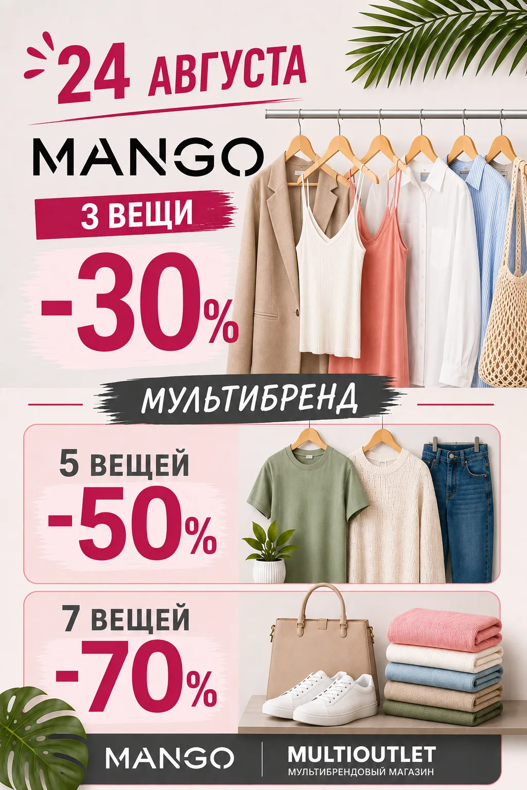 🔥 ТОЛЬКО 24 АВГУСТА — БОЛЬШАЯ РАСПРОДАЖА! 🔥