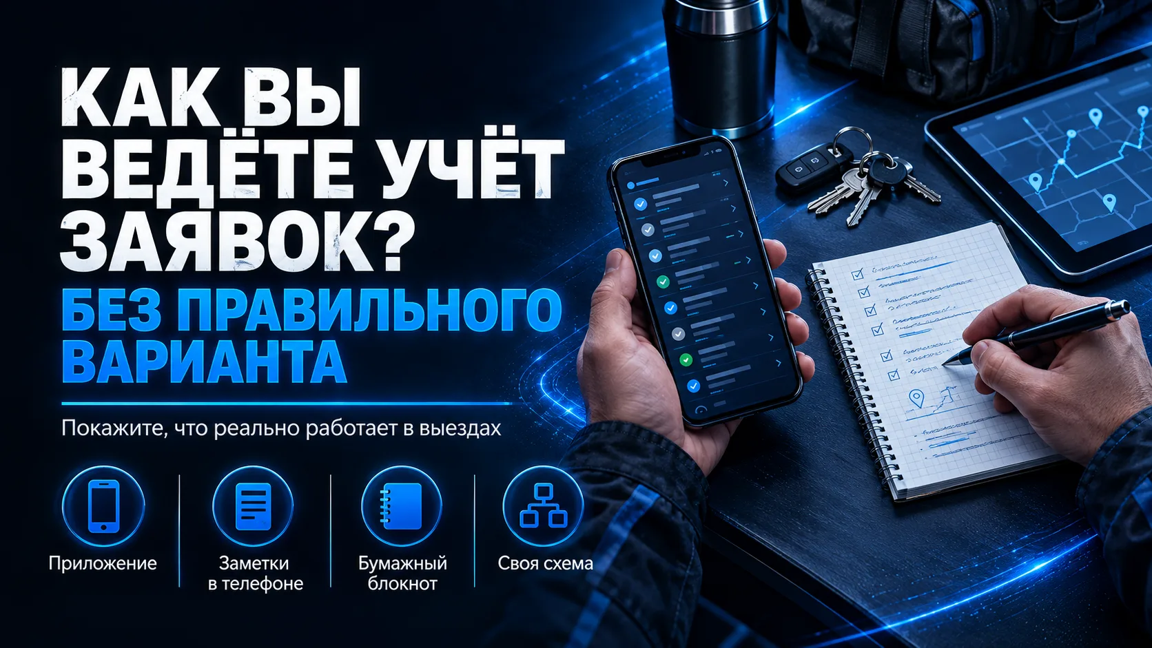 Когда в день идут выезды один за другим, учёт заявок быстро становится таким же важным,...