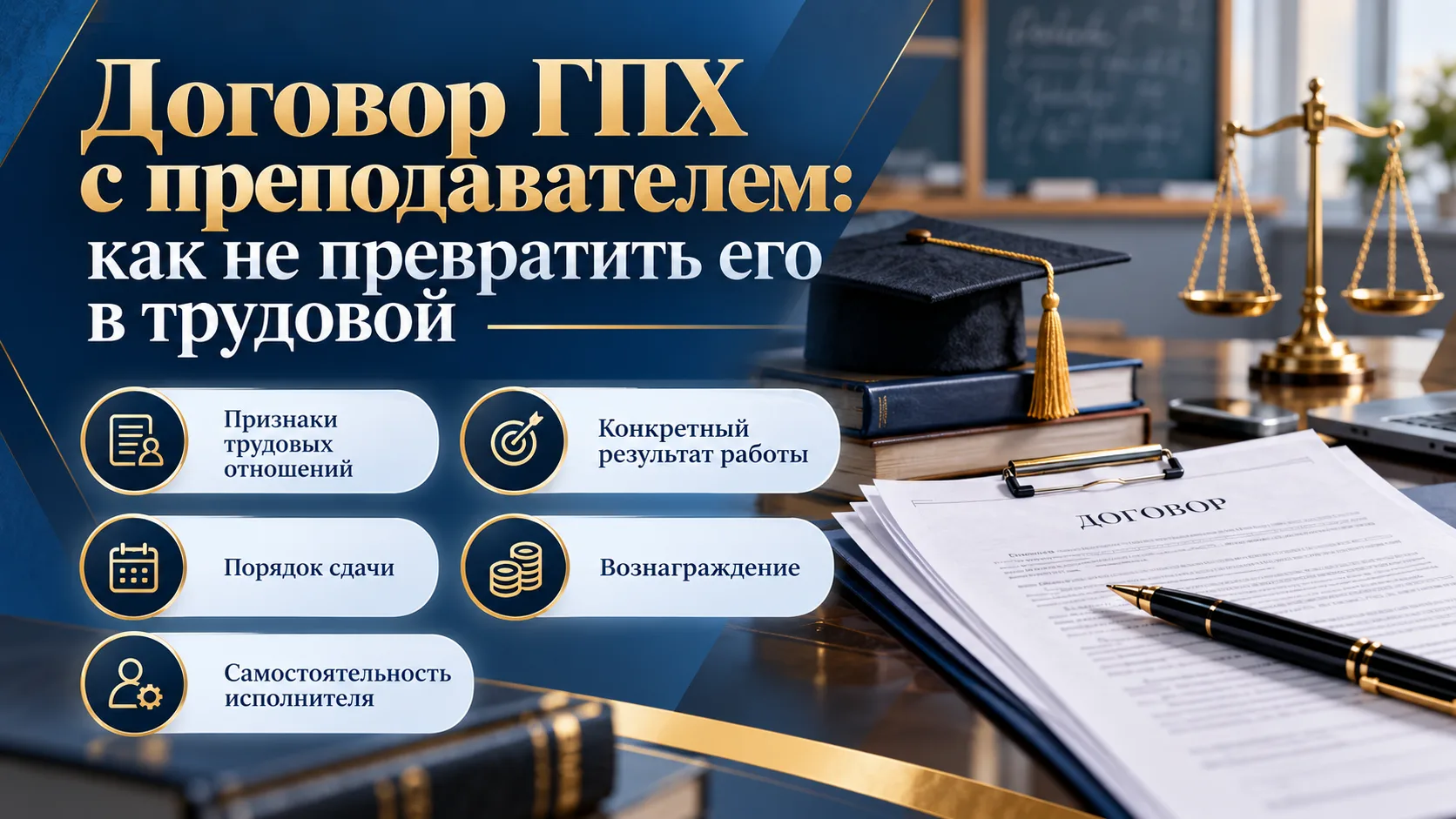Договор ГПХ с преподавателем: как не превратить его в трудовой