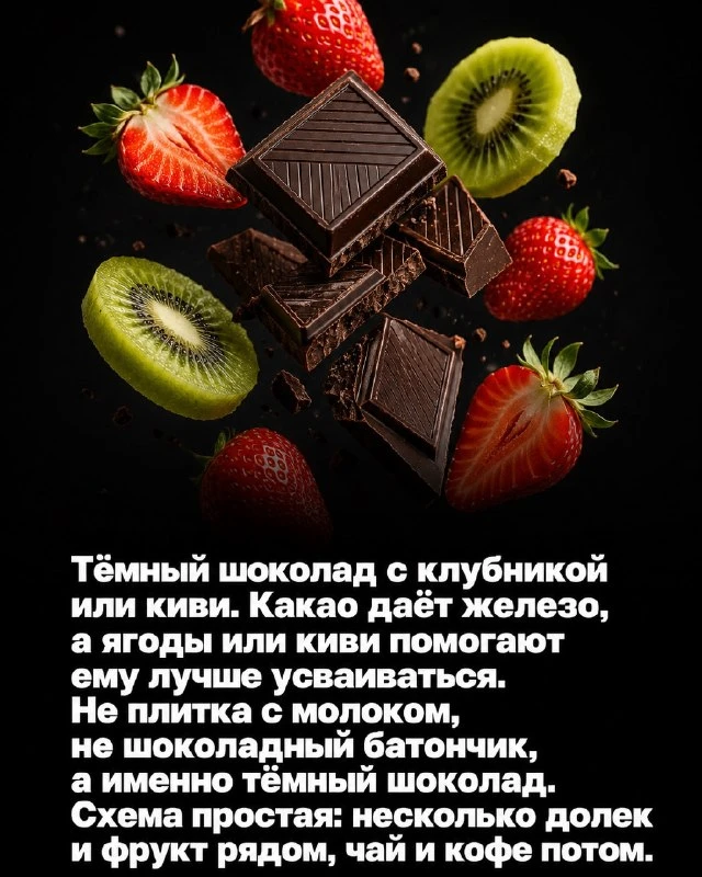 Сладости, при употреблении которых, ферритин полетит вверх 🆙