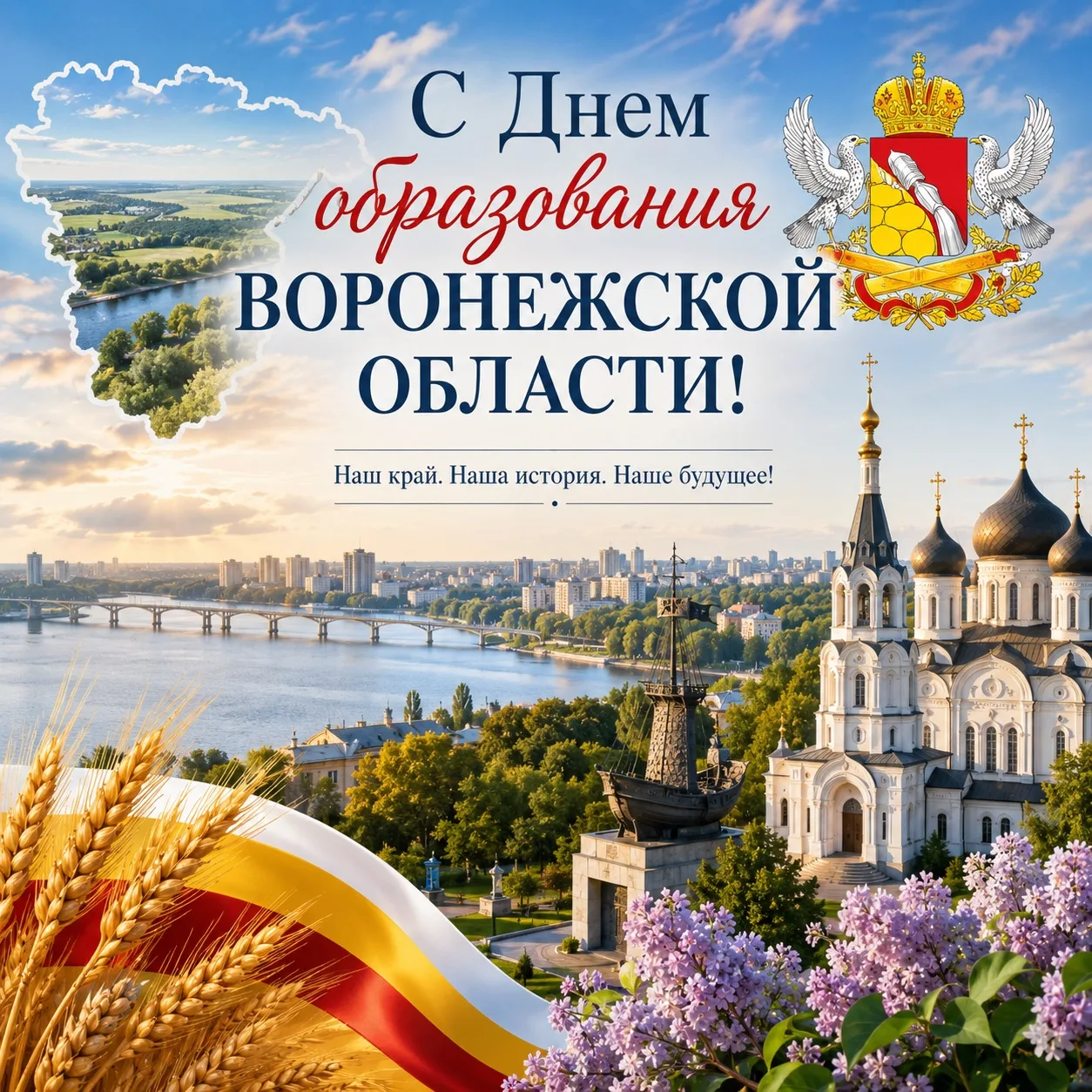 Уважаемые жители и гости Таловского района,  с Днем образования Воронежской области!