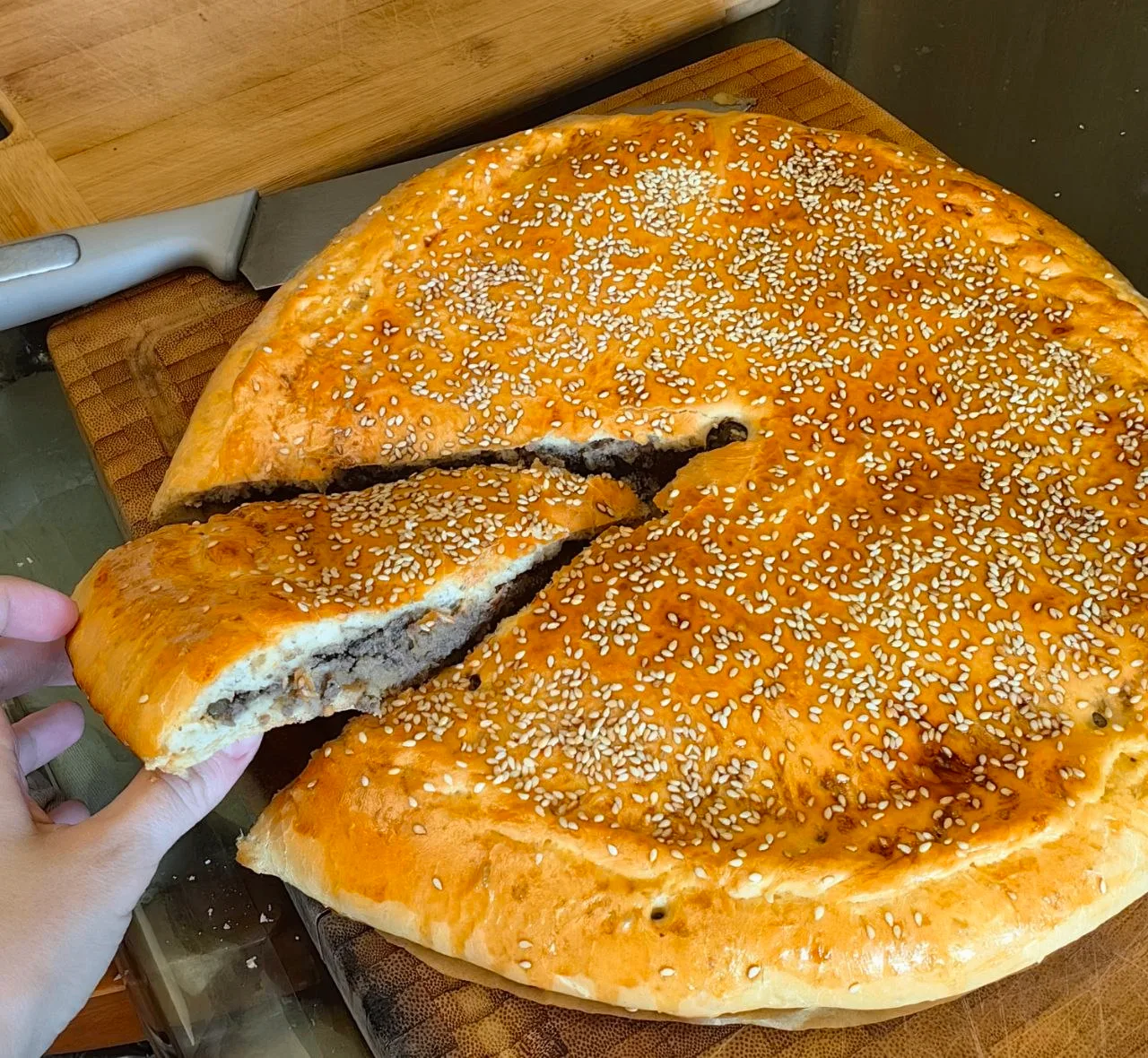 Сегодня пекла пирог с картошкой и печенью. Диета продолжается.