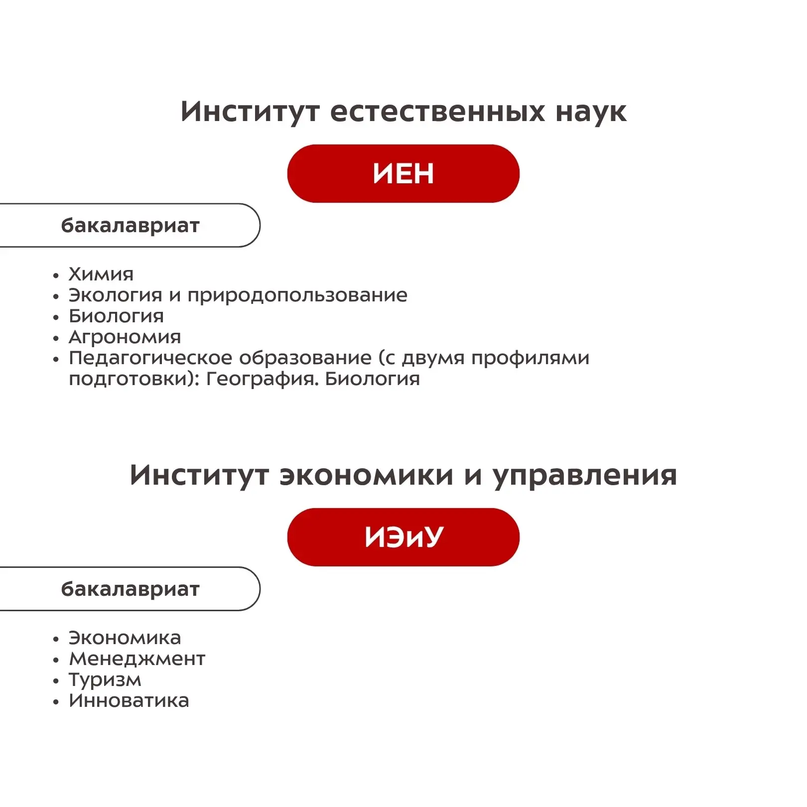 В каком институте я буду учиться? 📚